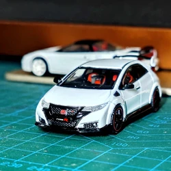 Diecast Model Car 1/64 Scale Honda Civic Fk2 Alloy Car Model Tarmac Works Collection Toys for Boys Gif Souvenir No Box