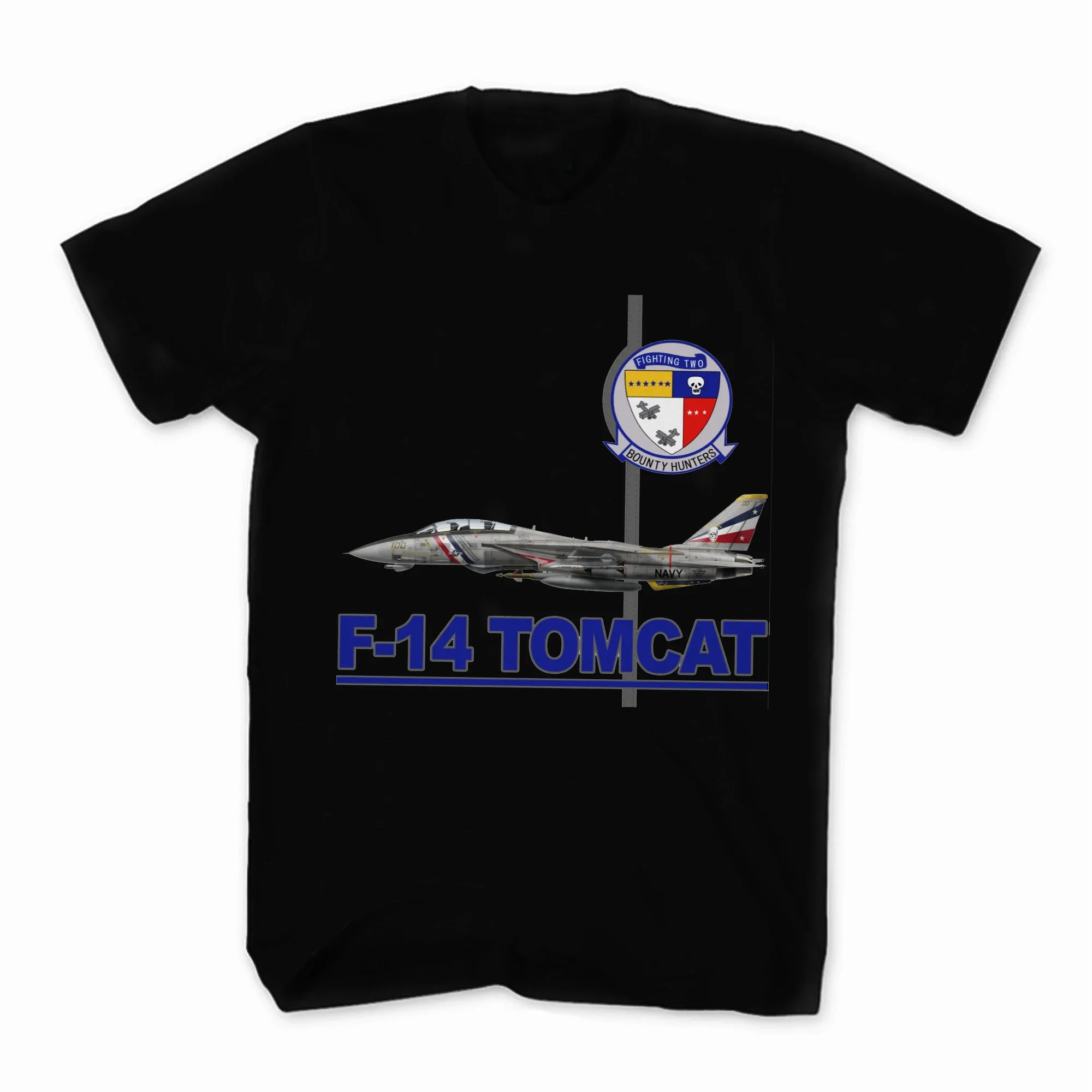 VF-2 Bounty Hunters Squadron F-14 Tomcat Fighter T-Shirt. Summer Cotton O-Neck Short Sleeve Mens T Shirt New S-3XL