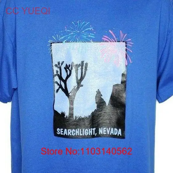 Searchlight Nevada T Shirt Vintage 90s Desert Wolf 50/50 Made In USA Size Large