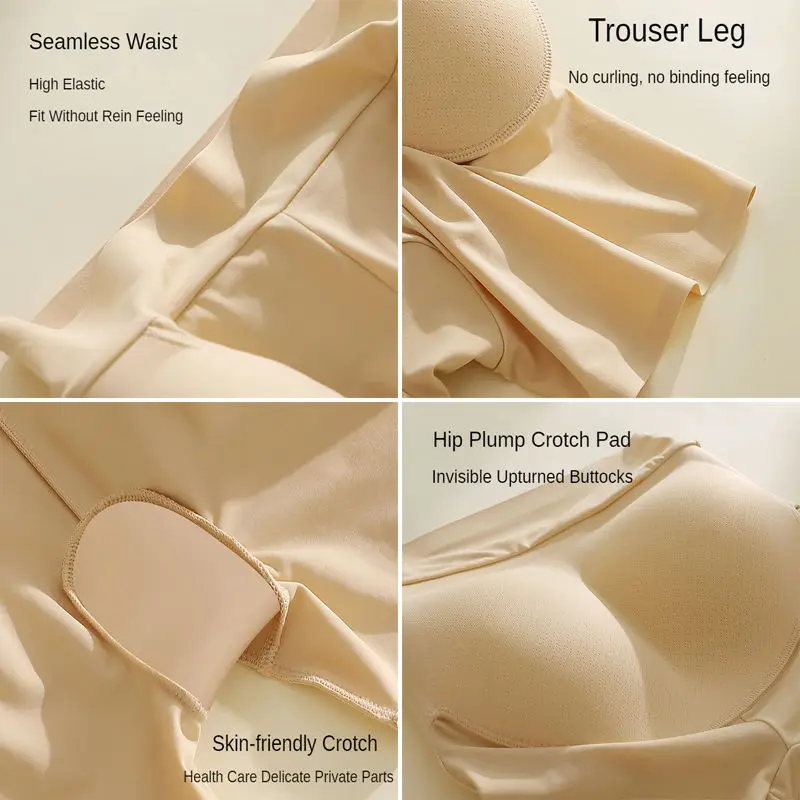 Women Seamless High Waist Body Shaper Shorts Tummy Control Panties Butt Enhancer Slimming Underwear Anti Roll Shapewear Shorts view 6
