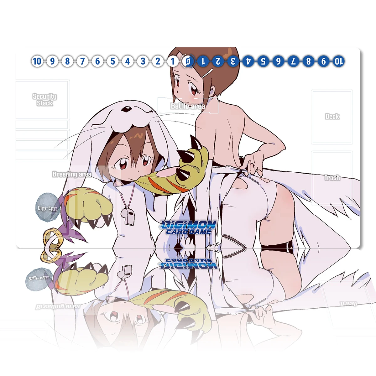 

Digimon Playmat Tailmon Yagami Hikari DTCG CCG Board Game Card Game Mat Anime Mouse Pad Desk Mat Gaming Accessories Zones & Bag