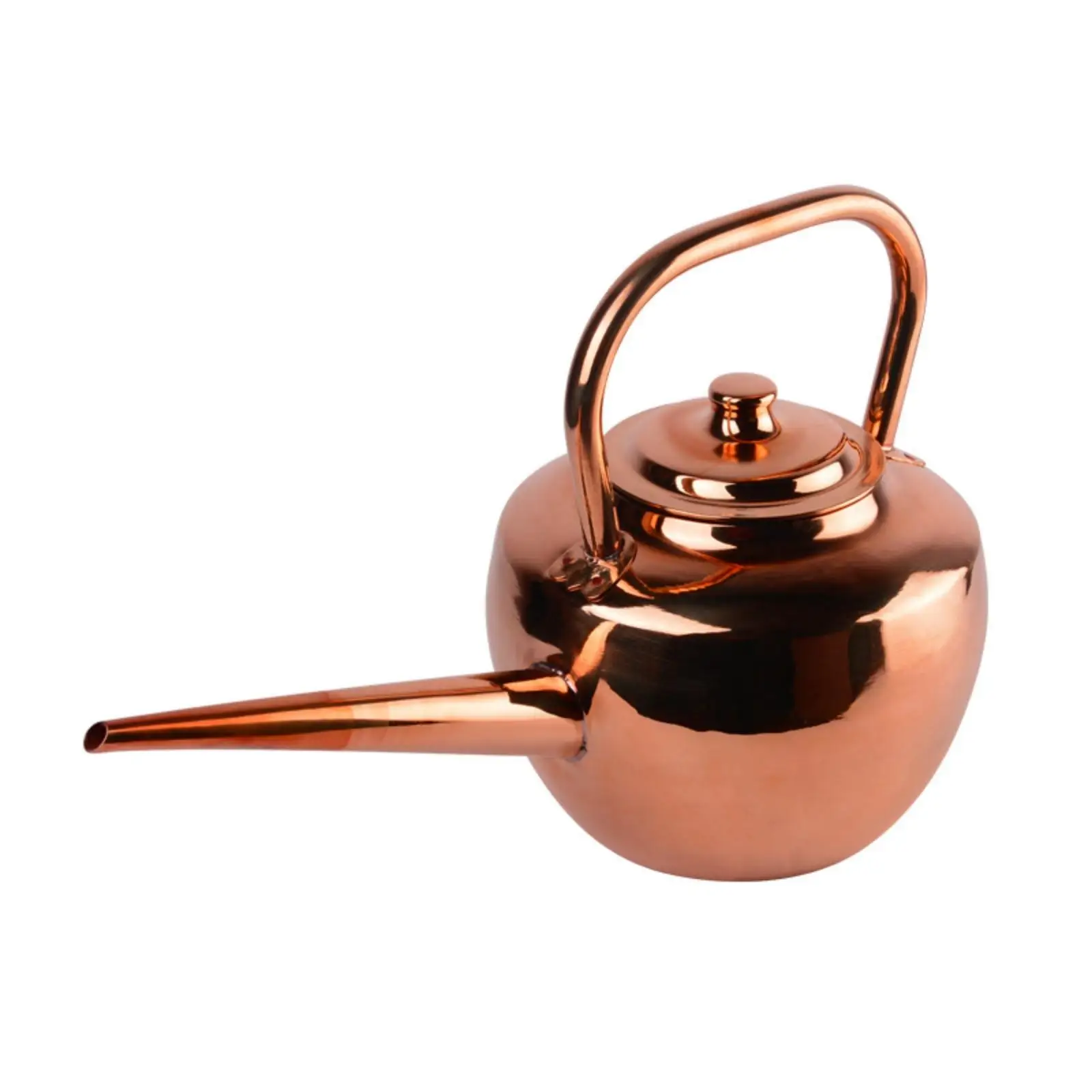 Kettle with Long Spout Large Capacity Tea Kettle Cookware Polished Vessel Silver for Home Cooks, Kitchen