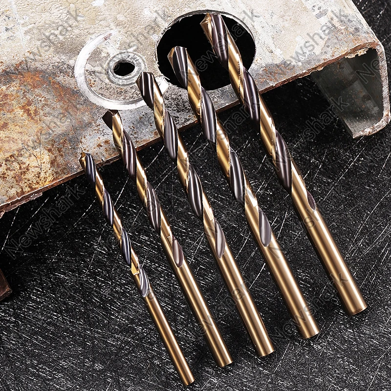 M43 High-Speed Steel Drill Kit 13 Piece Set, Impact Quick Change Drill Kit for Cast Iron Hardening Metal Wood and Plastic