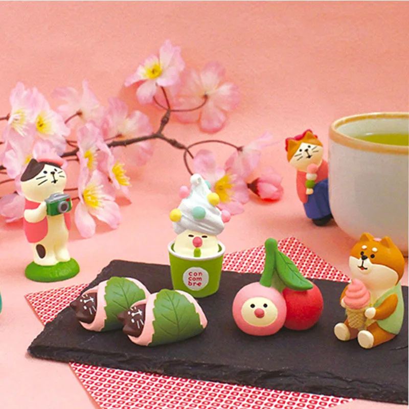 1pc Zakka Japan Cherry Blossom Festival Japan Decoration Figurines Resin Craft Home Decor Desk Accessories Scene Decoration Gift