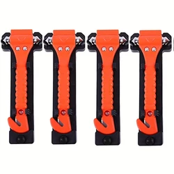 Car Emergency Escape Window Breaker and Seat Belt Cutter Hammer with Light Reflective Tape,Life Saving Survival Kit