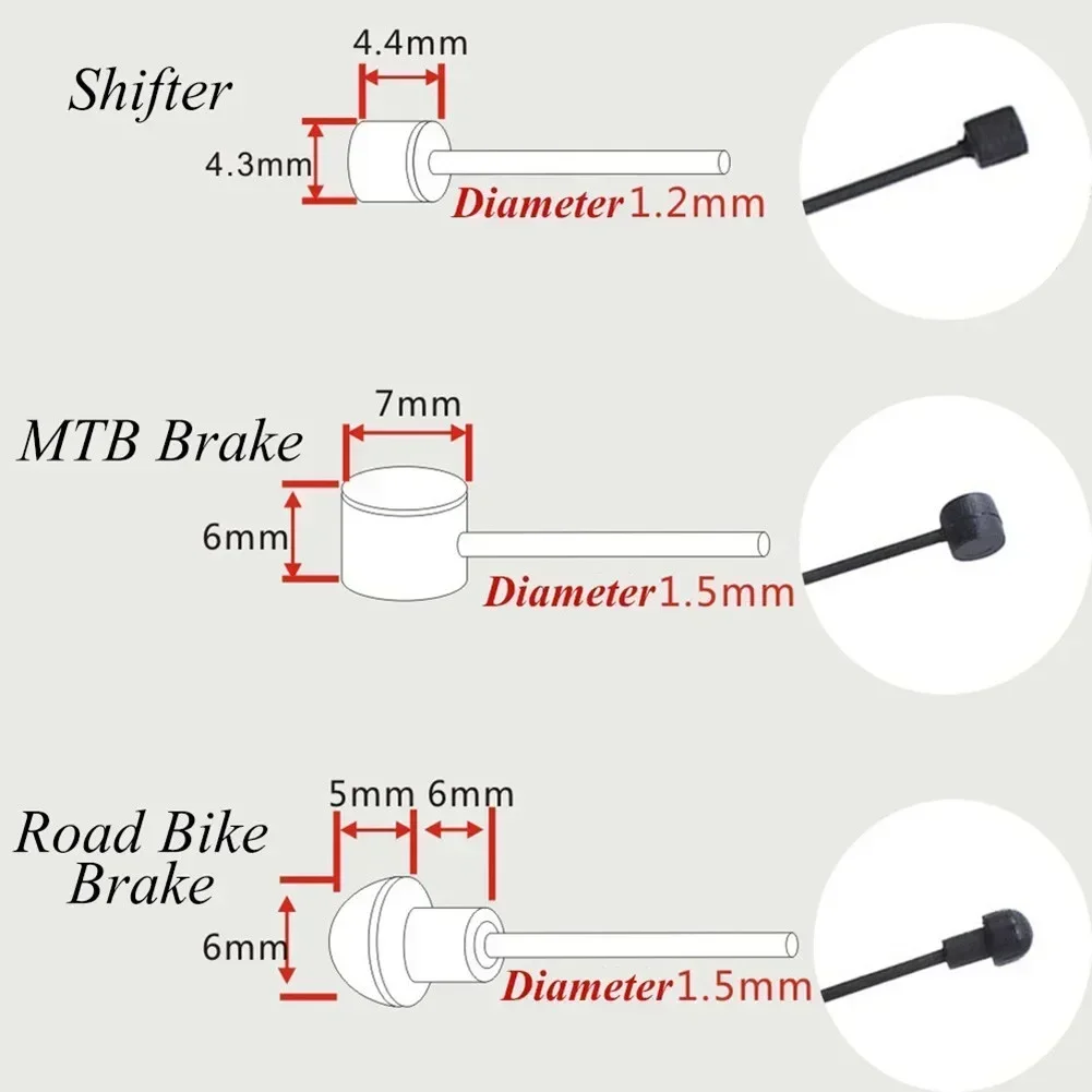 TRLREQ Brake Cable Coated Stainless Steel Brake/Shifting Cable MTB Road Bike Front Rear Derailleur Brake Cable Bike Parts