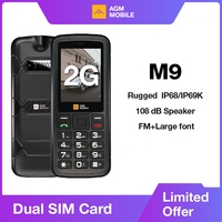 AGM M9 Rugged 2G Russian or English keyboard GSM Mobile Phone 2.4inch Screen Dual Sim Large Button Cheap Cellphone For Elderly