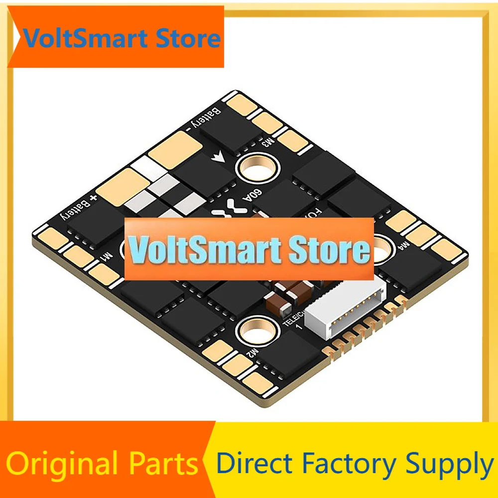 VoltSFOXEER Reaper F4 Slim Mini 60A ESC 128K BLHeli32 3-8S Lipo Input DShot 150/ 300/ 600/ 1200 /MultiShot/ OneShot For RC FPV D