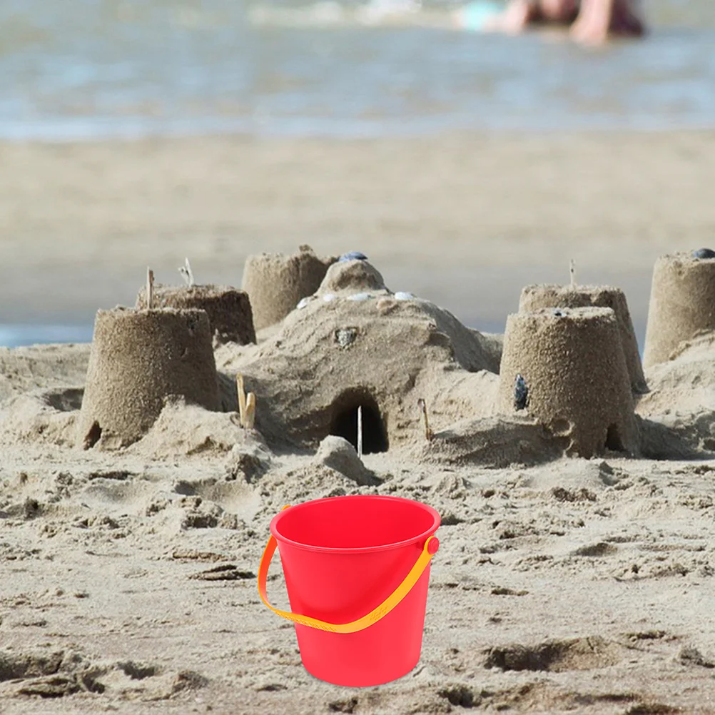 2-teiliges Spielsand-Kinderspielzeug, Strand-Wassereimer, Spielzeug im Freien, vielseitig einsetzbar, zum Spielen mit Schnee, tragbar