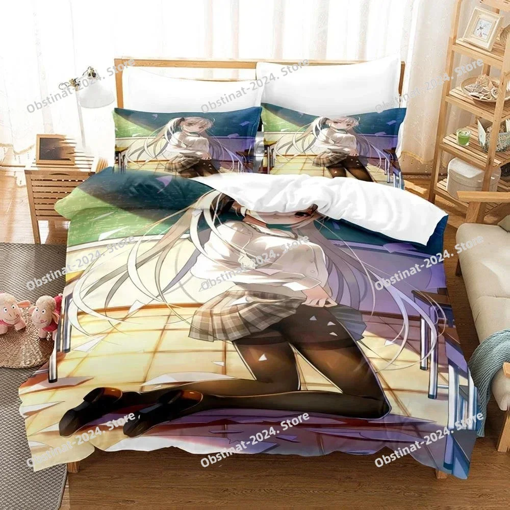 

Anime Yosuga No Sora Kasugano Printed Bed Set Duvet Cover Pillowcase Bedding Set Linen Sheet Quilt Cover Full Queen King Size