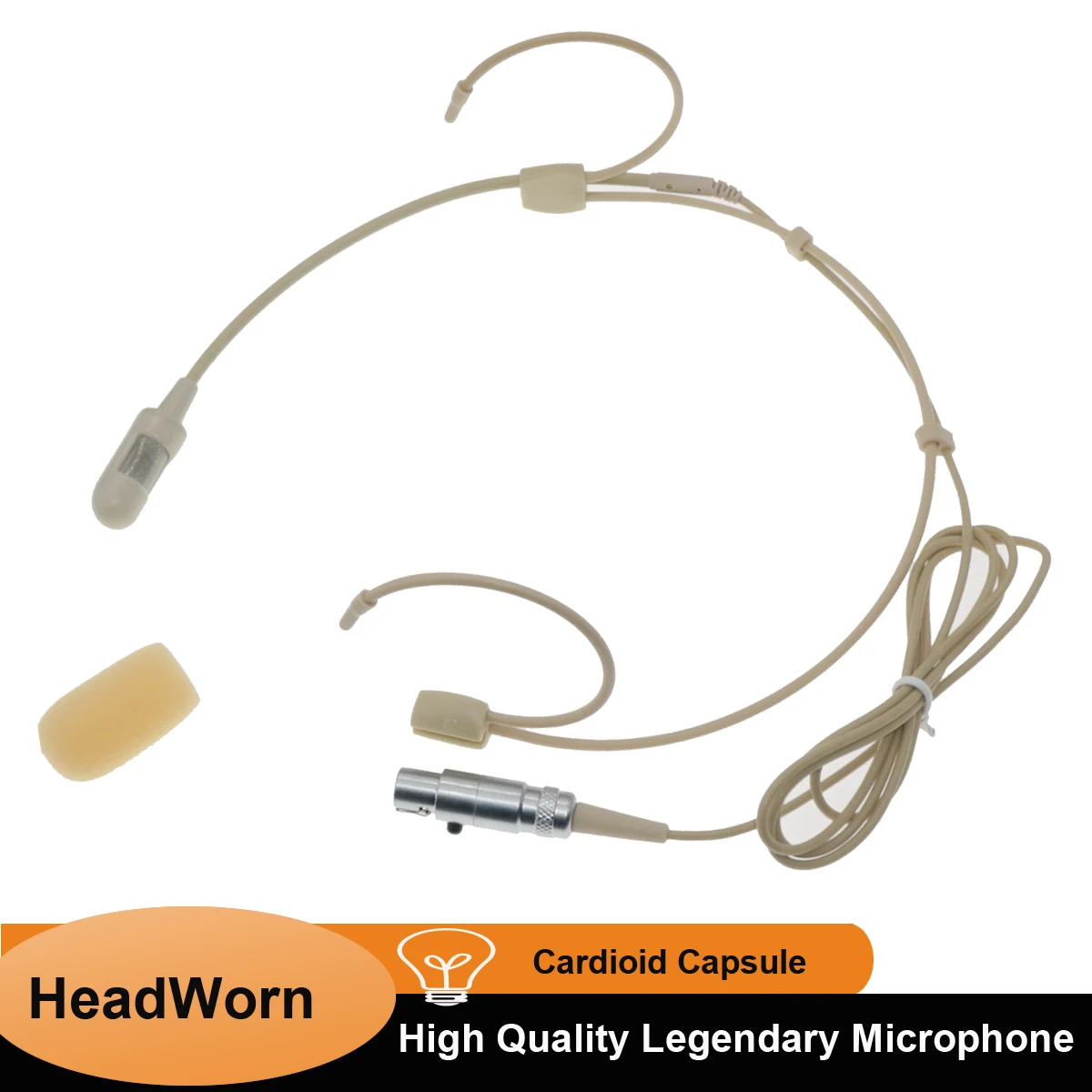 

SM61 Beige Wireless Headset Headworn Cardioid Microphone For Shure TA4F XLR 4Pin Mini Stage Performance Mics Top Sound Quality