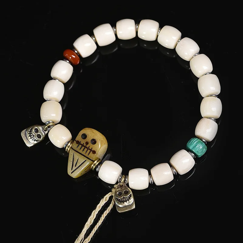 Bone Bracelet Buddha Feeder Agate Beads Accessories