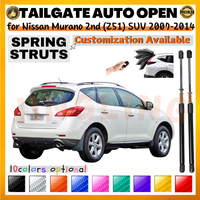 Qty(2) Trunk Struts with Spring for Nissan Murano 2nd Gen (Z51) SUV 2007-2014 Rear Tailgate Boot Lift Supports Shock Absorbers