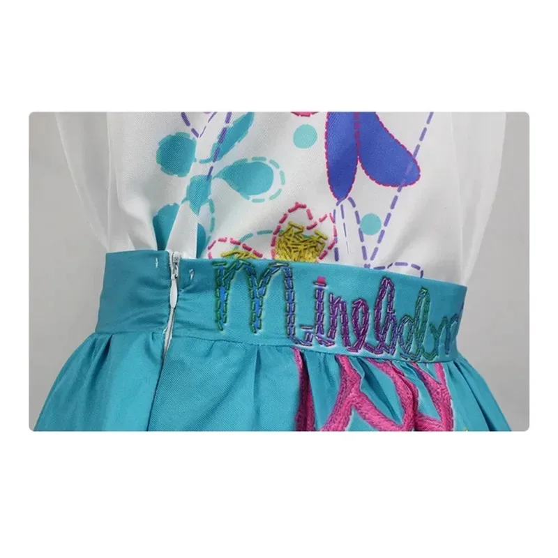 فستان أنيمي ميرابيل التنكري للنساء والفتيات فستان الأميرة زي الأداء هدية لعيد الميلاد؛ 5 ب، 8. فولت؛