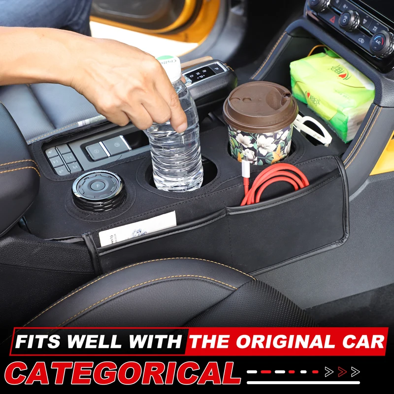 

Car Center Console Gear Shift Cover Wiht Storage Bag Protective Mat For Ford Ranger 2023-2025 Car Accessories
