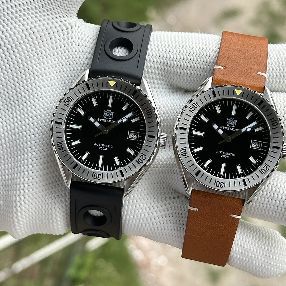 STEELDIVE Resmi SD1927 Yeni 42mm Kasa Çelik Çerçeve 200M Su