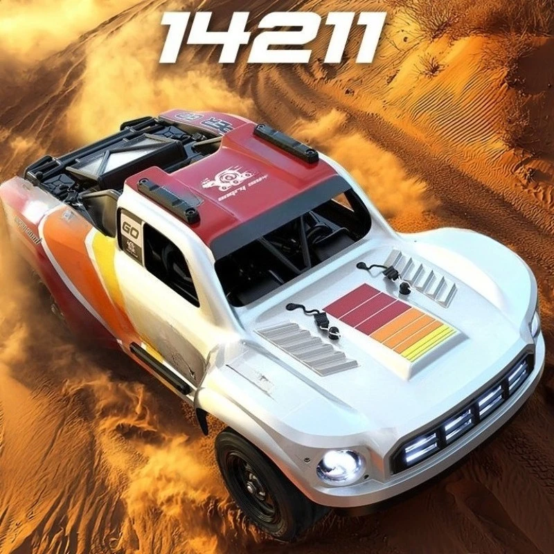 MJX 14211 1/14 RC Brushless Truck 4WD High Speed Gyro LED Lights Rechargeable All-Terrain Drift RTR Ready To Run Off Road Model