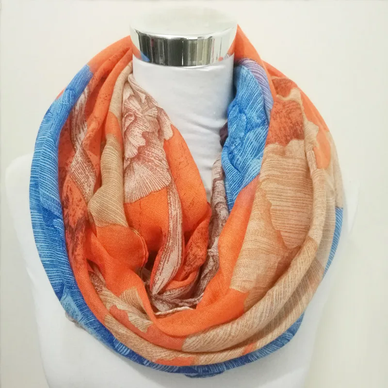 

Luxury BrandDesigner infinity scarf women Head Large Handkerchief Hijab Shawl bandanna foulard muffler wrap scarf ring women