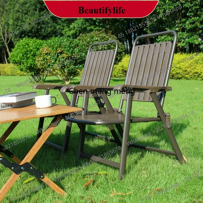 

M138Portable Lightweight Beach Chairs Adults Folding Equipment Backrest Beach Chair Lounger Simple Sillas De Playa Furniture