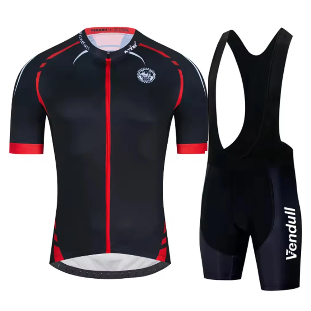 

Новый командный трикотаж с короткими рукавами, одежда с нагрудником и шортами, комплект одежды для велоспорта, уличная одежда для Mtb Ropa Ciclismo, красная одежда для горного велосипеда