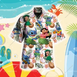 Disney-Chemise Hawaïenne pour Homme et Femme, CAN o and Stitch, Voyage, Vacances, Disney