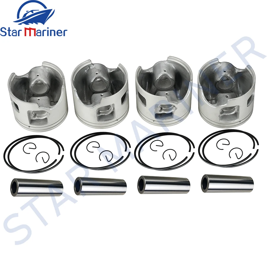 6R5-11631 6R5-11642 Piston set (Std) for Yamaha boat motor 2T 115HP-225HP 6R5-11642-01 6R5-11631-01 6R5-11631-11 6R5-11642-11