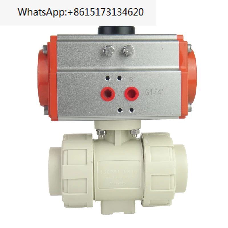 

Pneumatic ball valve plastic PPR ball valve acid and alkali resistant PP valve Q661F-10S by ATD