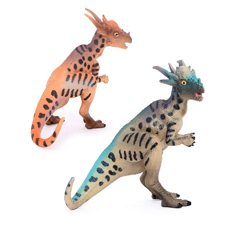 محاكاة الديناصور الجوراسي نماذج للحيوانات Pachycephalosaurus ديناصور لعبة بلاستيكية الصلبة نموذج للأطفال حلية المعرفية #3