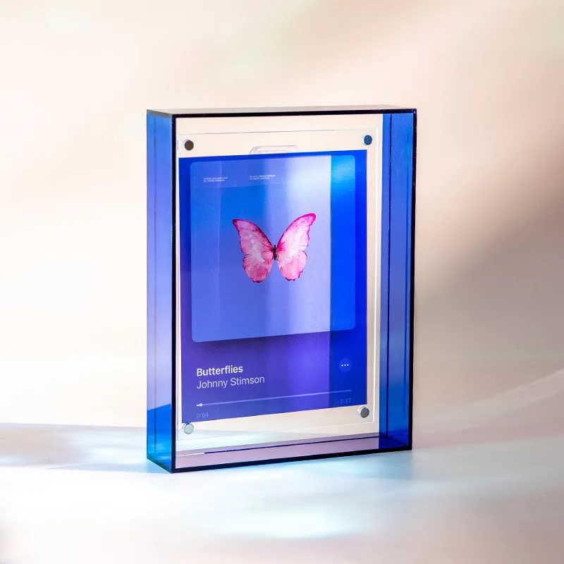 Acrylic Translucent Photo Frame for Ambient Pendulum, Wall Decoration, Hollow Picture Frame for Wedding Photo, ID Photo,Painting