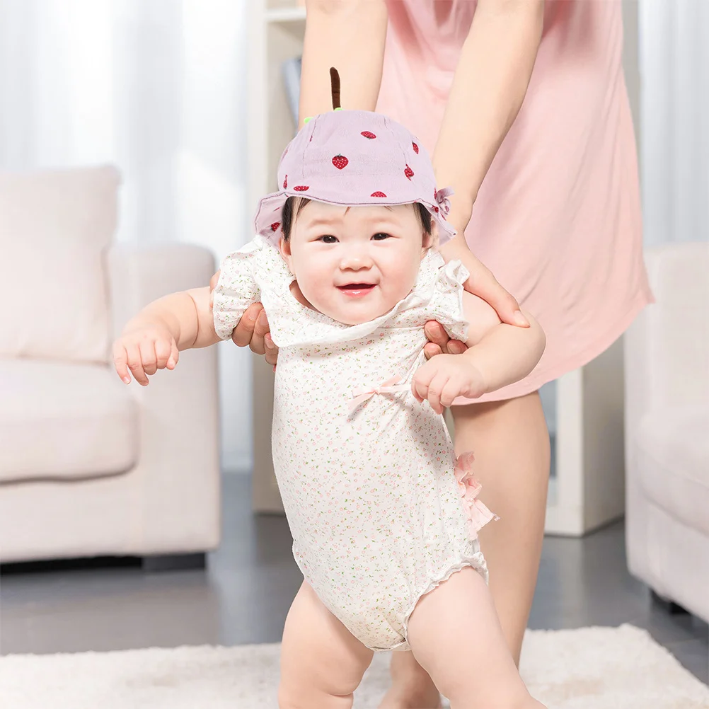 

2 шт., шляпа-ведро для малышей, летние дышащие пляжные шапки с регулируемым ремешком для новорожденных, солнцезащитные детские шапки