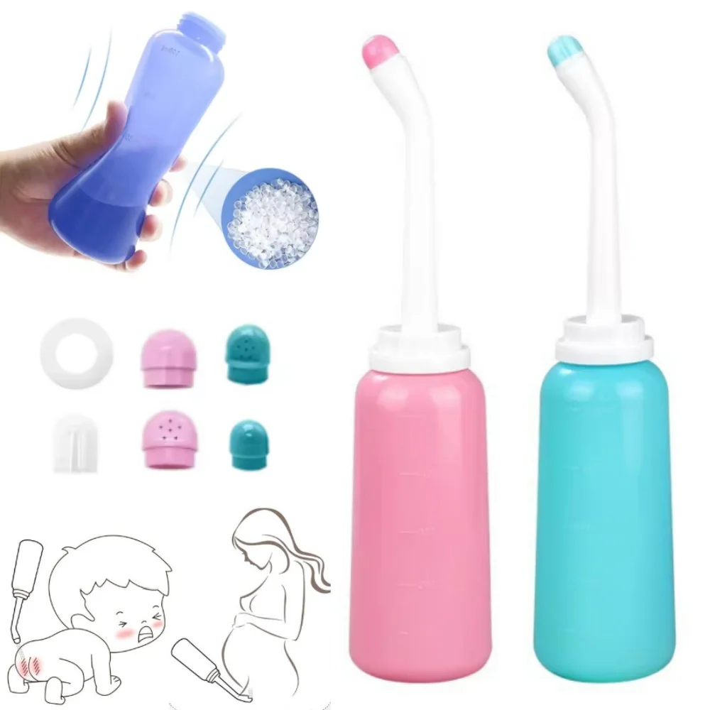 500ml portátil bidé spray handheld viagem bidé para mulheres grávidas bebê limpeza lavadora de água garrafa chuveiros de bebê mãe garrafa
