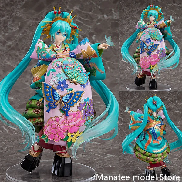 Good Smile VOCALOID Hatsune Miku Chou Kabuki Kuruwakotoba Awasekagami Ver. 1/7 PVC Action Figure Anime Model Collection Gift