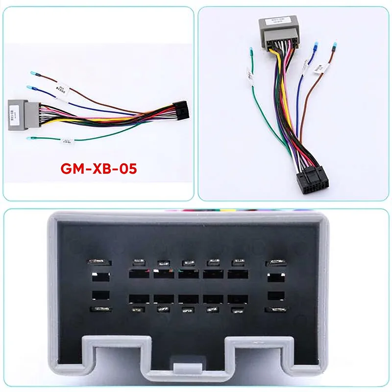 Car Radio Power Cable 16 Pin Power Wiring For Chevrolet Malibu Cruze/Sail 3 Android Multimedia Harness Wire