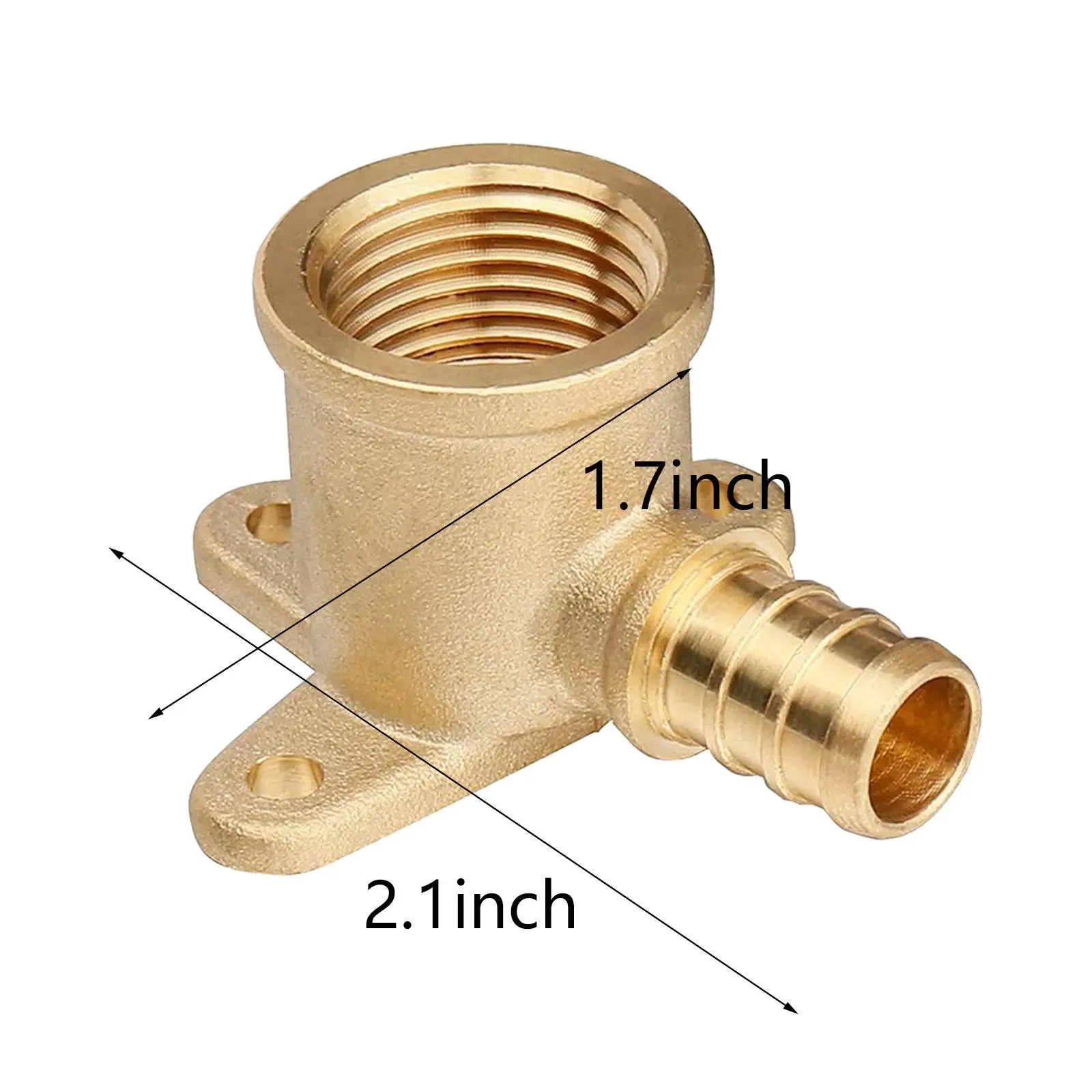 Brass Pex Crimp Fittings Metal Portable Copper Multipurpose Drop Ear Elbow