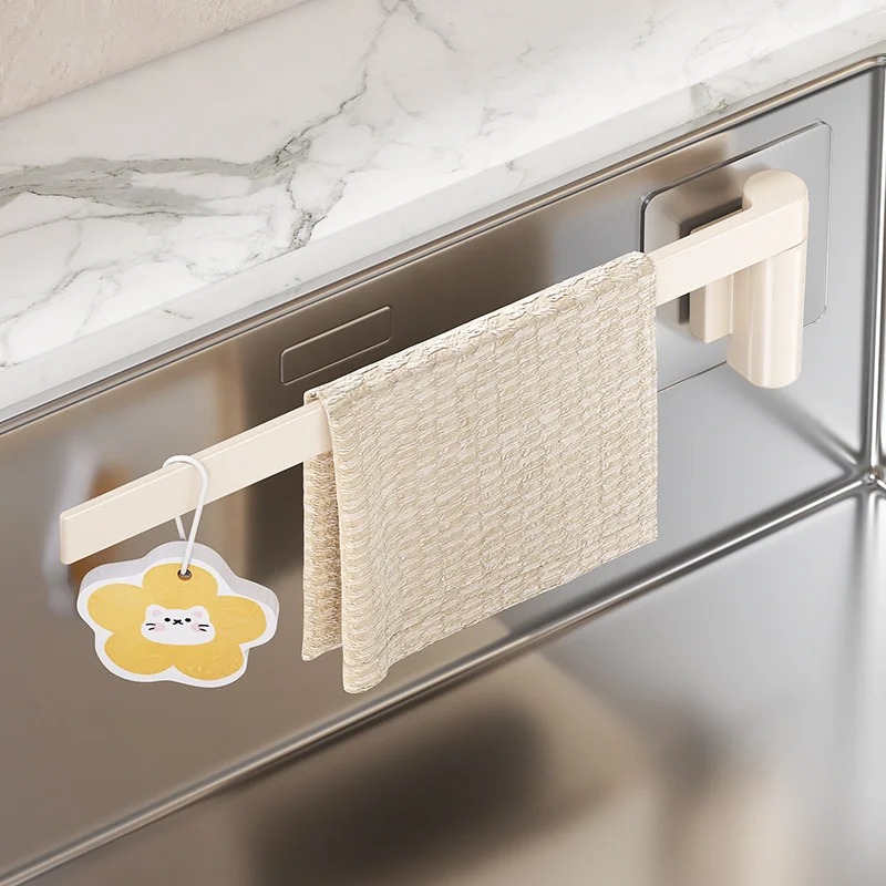Bathroom Towel Holder White Without Drilling Bathroom Gray Towel Rack Towel Bar Self-Adhesive Bathroom Towel Rack Towel Rail