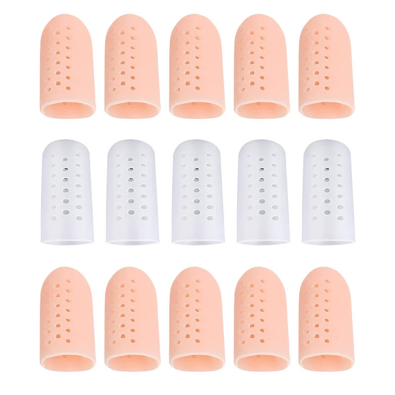 Breathable Toe Caps and Protectors Silicone Toe Sleeve Cushions Protects Provide Relief for Corns Blisters Ingrown Toenails