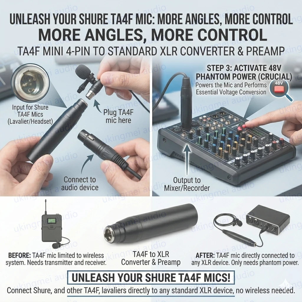 Ta4f-ミニデュアルアダプターxlrから3ピンオスxlr,シミュレーション
