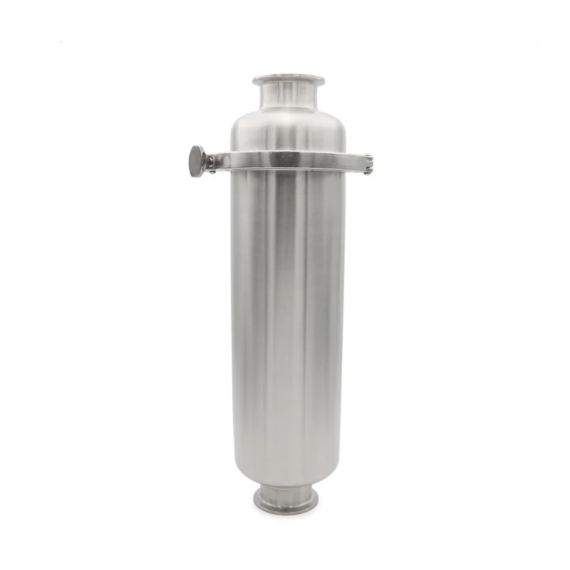 SS304 Stainless Steel Sanitary Inline Strainer Filter Fit 38 51mm Tube Pipe Tri Clamp 100 Mesh Beer Homebrew Ferrule 50.5 64mm