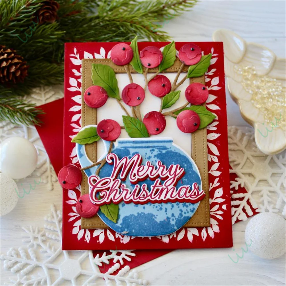 Evergreens المعادن قطع يموت Stamps الساخن احباط DIY بها بنفسك سكرابوكينغ اليدوية ألبوم صور عيد الميلاد ليلة صامتة 2025 أكتوبر جديد #2