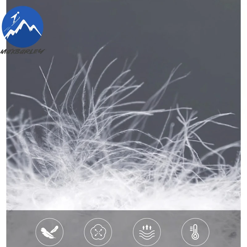 Maxbarley Brand Light Luxury Men Down Jacket Outdoor Adventure Windproof Coat Fashion Hooded Splicing Lightweight Padded Jacket