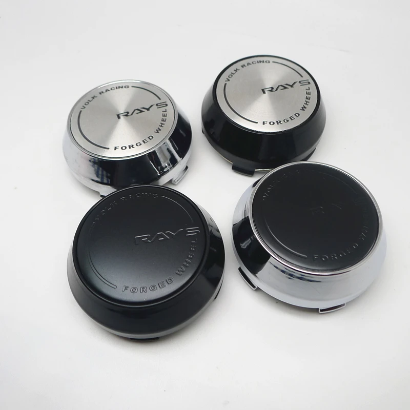 4pcs 60mm 56mm Volk Racing Rays Wheel Center Hub Cap Car Rims Dust-proof Cover Hubcaps Emblem Auto Styling Accessories