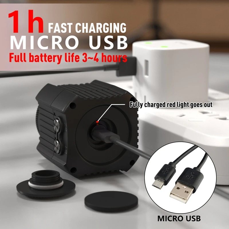 FULL-SL-19 Impermeável Mini Camera LED Light, Gopro, Canon, SLR, Câmeras Digitais, Mergulho Fill Lamp, Fotografia Luzes, 60m