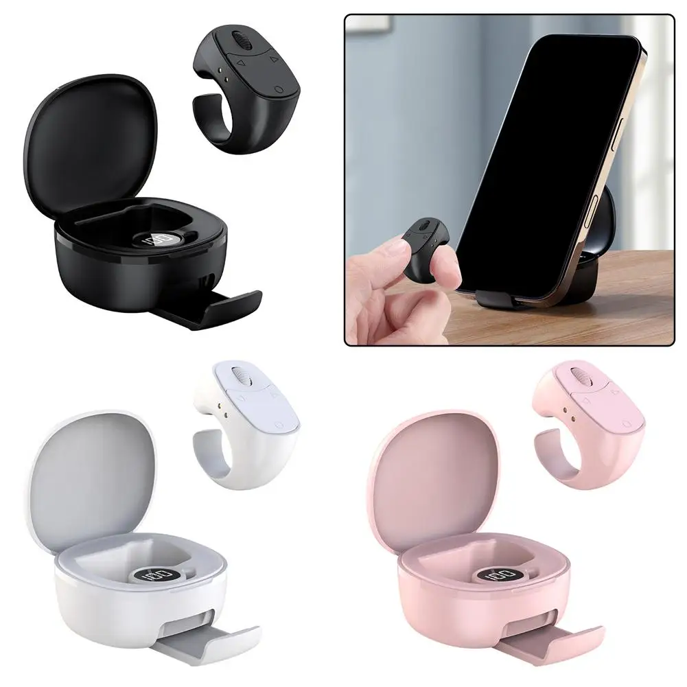 

Bluetooth Page Turner Пульт дистанционного управления для смартфона Колесо прокрутки громкой связи для чтения электронных книг для просмотра видео Короткая драма W2y7