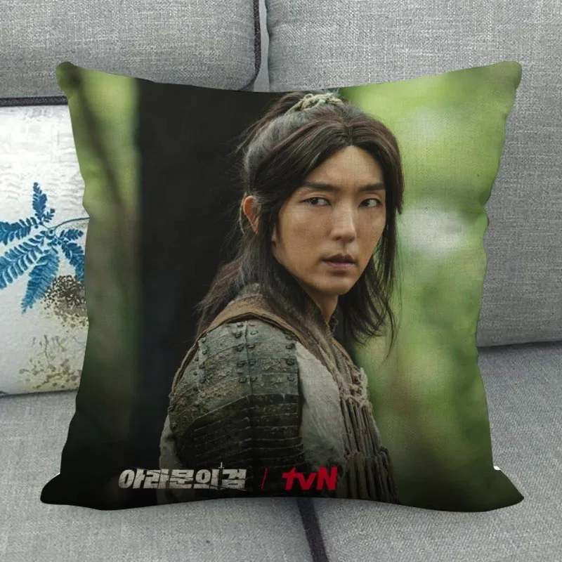 LEE JOON GI Pillowcase Home Textile Cotton Linen Fabric 45x45cm One Side Decoration Pillow Cover New WJY12.25