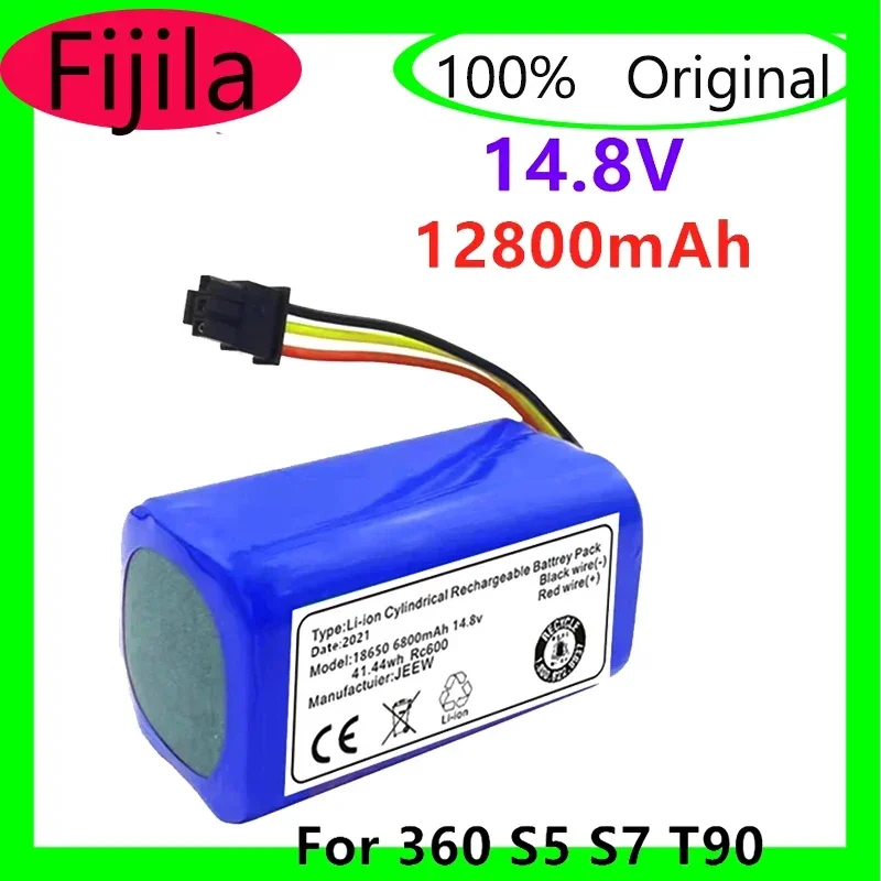 100% Nieuwe Originele 14,8V 12800Mah Roboter-Staubsauger Batterie Pak Für 360 S5 S7 T90 Robotic Staubsauger Ersatz Batterien