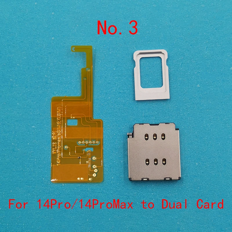 Wylie esim konvertieren in dual sim card flex calbe für iphone 15/15plus/14 pro max/plus/14pro esim in single card reader slot tray