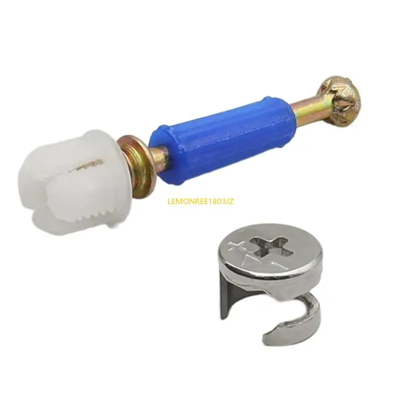 N58C 100Pcs Furniture Connecting Hardware Set Cams Screw Eccentric Wheel Nut Cams Lock Nut for Wardrobe Splicing Cabinet