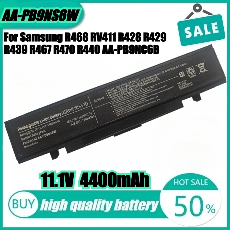 

New AA-PB9NS6W Laptop battery for Samsung E251 E152 E252 E372 300E 300V 305V 305E E3415 E3420 Q320 Q322 Q428 Q520 Q460 Q528