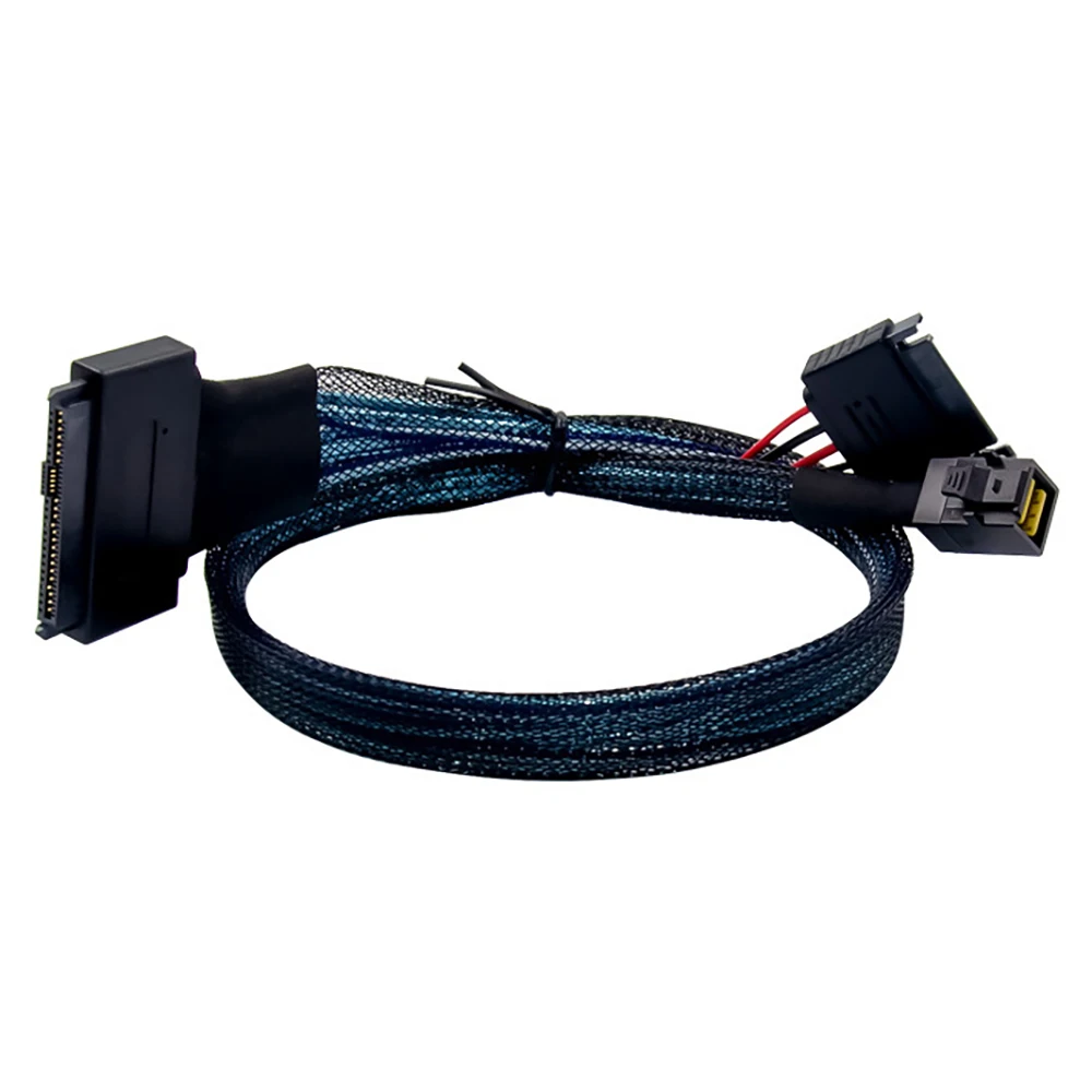 SAS 3.0 to U.2 Cable SFF8643-SFF8639 (1-1) 12GB/S SAS Data Cable Built-in Mini SAS-HD High-Speed Transmission