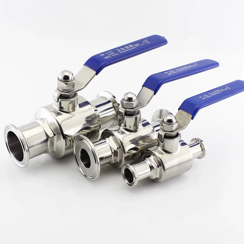 3/4'' 1'' 1-1/4'' 1-1/2'' 2'' Sanitary SS304 Stainless Steel Tri Clamp Clover Ball Valve